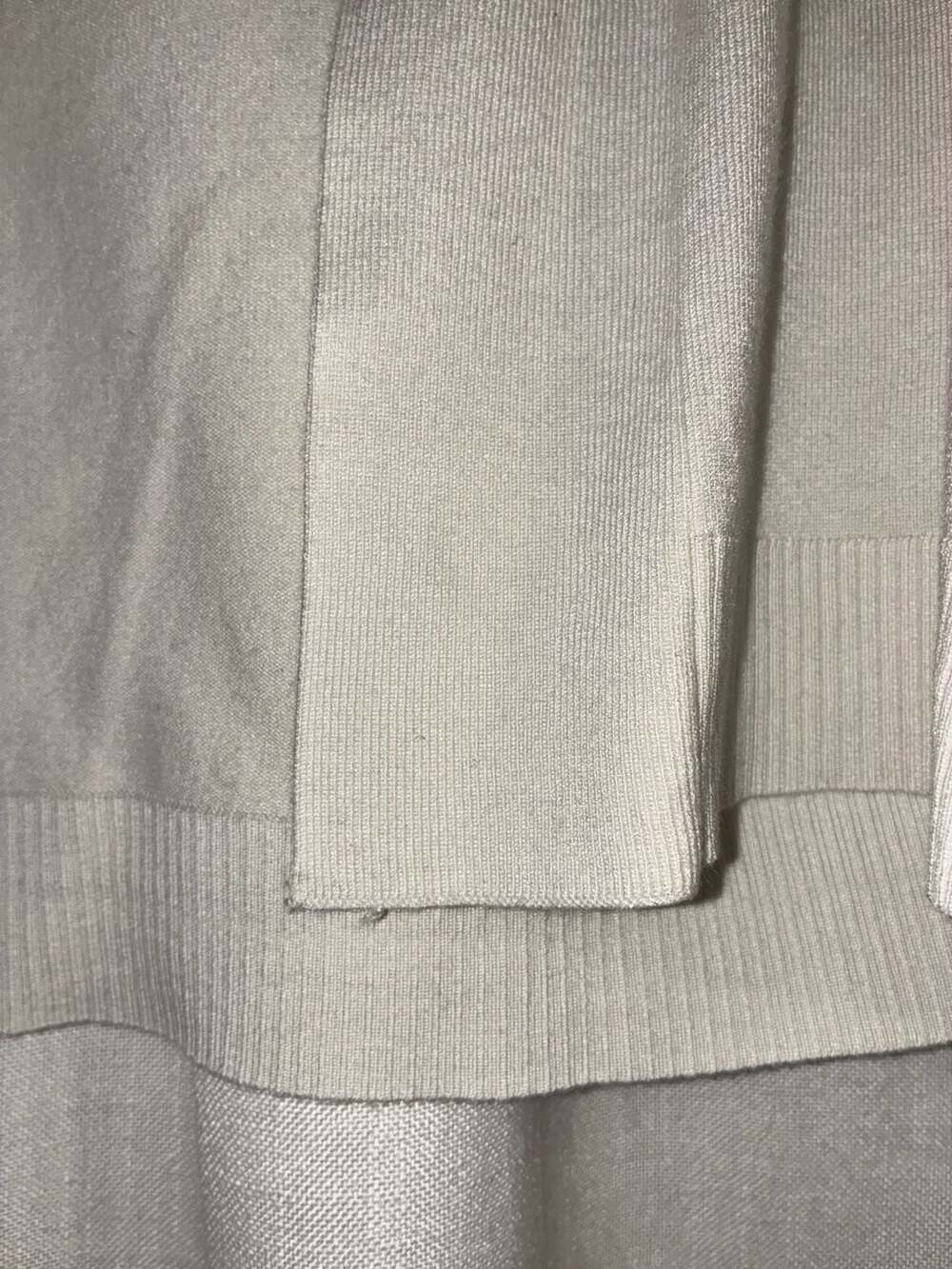 Calvin Klein Women's Cream Open Front Cropped Cardigan Size L - Picture 2 of 6